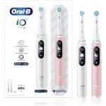 Braun Oral B Io Series 6 Duo Escova de Dentes Eléctrica White & Pink Sand 2 Un.
