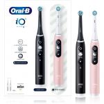 Braun Oral B Io Series 6 Duo Escova de Limpeza Inteligente para Dentes Black & Pink Sand