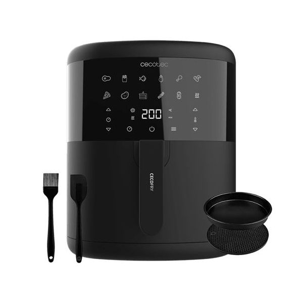 Cecotec oil free fryer 6L hot air with Cecofry Bombastik accessories 6000  Full 1700 W, PerfectCook technology, temperature and time regulation, touch  Control, 12 modes - AliExpress