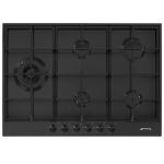 Placa Gás Smeg PX375LMB Gás Natural 72.5cm