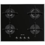 Placa Gás Smeg PV164B3 Gás Natural 60cm