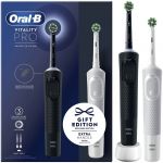 Braun Oral-B Escova de Dentes Elétrica Vitality Pro DUO (Preto/Branco) - 82595