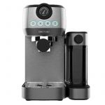 Máquina de Café Cecotec Power Espresso 20 Steel Pro Latte Máquina de Café Semiautomática com Depósito de Leite 20 Bar