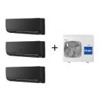 Haier Multi-split 3x1 Gama Flexis Black Plus R32 (9000+9000+12000 BTUS) C/ Wifi