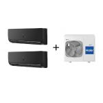 Haier Multi-split 2x1 Gama Flexis Black Plus R32 (9000+12000 BTUS) C/ Wifi