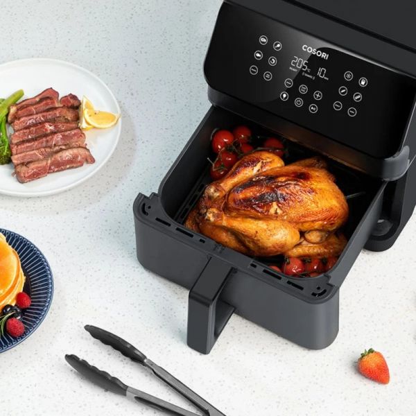 Fritadeira Cosori AirFryer Premium II Chef Edition 6.2L + Pack 50 Papéis Protetores