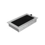 Kratki Grelha de Ventilação Inox Persiana 17x30cm
