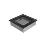 Kratki Grelha de Ventilação Preta 17x17cm