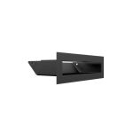 Kratki Grelha de Ventilação Preta Slim 6x20cm