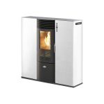 Salamandra Kalor Pellets Ar Ventilado e Canalizável Quadra 10C Branco