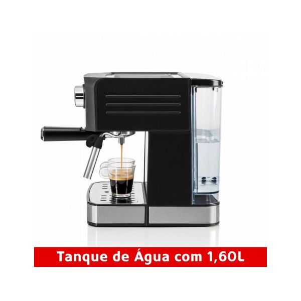 Máquina de Café Haeger Super Expresso 20 Bar 1.60L 850W Café em Pó/Pastilhas