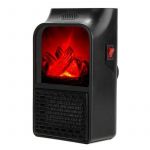 Mini Aquecedor de Parede Efeito Lareira 1000w