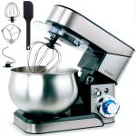 Batedeira Briebe Batedeira Planetária com Taça Profissional 5L Acessórios Aço inoxidável 1800W - BRI-KM1114