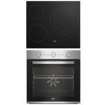 Forno + Placa Vitrocerâmica Beko BBSE12122XD