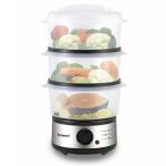Techwood Cozedor a Vapor Elétrico 500W 7.5L Inox