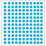Markin Etiquetas Redondas 10mm Azul 10Fls 1200 uds.