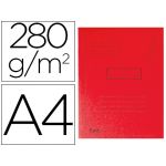Exacompta Classificador Cartolina Reciclada A4 280g/m2 Vermelho - 445003E