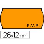 Meto Rolo 1500 Etiquetas Adesivas PVP Onduladas 26x12mm Neon Laranja - 9156424