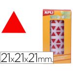 Apli Rolo Etiquetas Adesivas Triangulares 21x21x21mm Vermelho - 4869