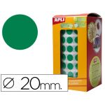 Apli Rolo Etiquetas Adesivas Circulares 20mm Verde - 4862