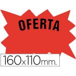 50 un. Etiquetas Marca-preços "Oferta" 160x110mm Neon Vermelho - M-7-RO