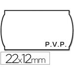 Meto Rolo 1500 Etiquetas Adesivas PVP Onduladas 22x12mm Branco - 9156368