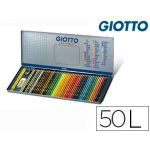 Giotto Caixa Metálica 50 Lápis de Cor Supermina 3,8mm - 237500