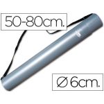 LiderPapel Tubo Porta-desenhos Extensível 80cm Grey - PP06