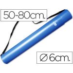 LiderPapel Tubo Porta-desenhos Extensível 80cm Blue - PP07