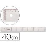 LiderPapel Régua Plástico 40cm Transparente - RG05