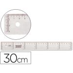 LiderPapel Régua Plástico 30cm Transparente - RG03