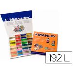 Manley Caixa 192 de Cera 16 Cores - MNC00192