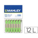 Manley Caixa Lápis de Cera 22 Verde Amarelado 12 un.