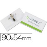 Q-Connect Identificador c/ Mola e Alfinete 54 x 90mm 50 Un.