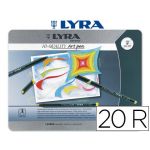 Lyra Caixa Metálica 20 Marcadores Hi Quality Art Pen - 6751200