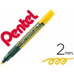 Pentel 12 un. Marcadores SMW26 Wet Erase Amarelo - SMW26-G