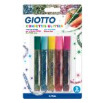 Giotto Marcadores Glitter Glue Confettis 10,5ml 5 un.
