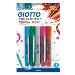 Giotto Marcadores Glitter Glue Strass 10,5ml 5 un.