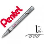 Pentel Marcador Permanente MSP10-Z Prateado p/ Pinturas Decora - 75513