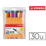 Stabilo Pack 25+5 Marcadores Point 88 0.4mm Cores Neon - 73508