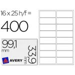 Avery Etiquetas Adesivas Impermeáveis 99,1x33,9mm - L7562-25