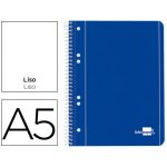 Liderpapel Caderno A5 Espiral de Capa Azul Liso - 29115