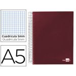 Liderpapel Caderno Espiral Paper Coat A5 Quadriculado Vermelho - BJ26