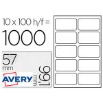 Avery Etiquetas Laser Caixa 100 Fls 1000 Ud 99,1X57 With - L7173B-100
