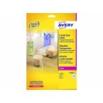 Avery Invisible Bright Labels 63,5x38,1 mm. 25 Sheets Box L7 - L7782-25