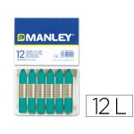 Manley Lápis de Cera Unicor 23 Verde Azulado 12 un. - MNC04668/ N. 23