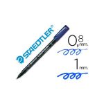 Staedtler Marcador Permanente 317-3 Lumocolor Azul 10 Un.