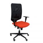 PYC Preto Breathable Mesh Back Cadeira With Laranja Seat. - 8436549394317