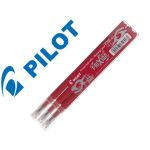 Pilot 3 un. Recargas Esferográfica Clicker Frixion 0.4mm - B0017RFHJ4