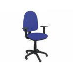 PYC Cadeira Operativa c/ Braços Ajustáveis Ayna Azul (Rodas de Borracha)